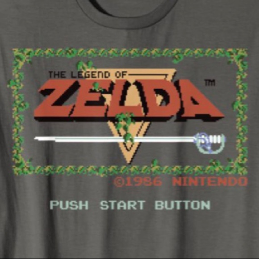 Nintendo Legend of Zelda Classic Title Screen T-Shirt